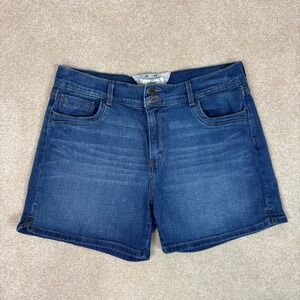 Levi's Women's Blue Denim Cutoff‎ Shorts Size 14 Mid Rise